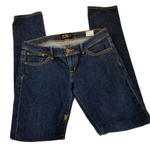 Fox Denim Women's Skinny Fit Jeans - Dark Blue Size 7